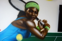 graffiti na zakázku tenis fitness posilovna