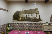 dobová malba na zakázku v interiéru restaurace
