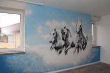 graffiti na zakázku malba koně