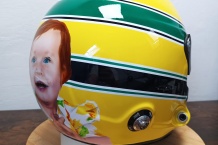 Helmet with the portrait.