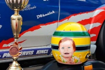 Helmet with the portrait.