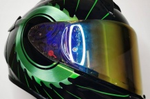 Airbrush Kawasaki helmet.