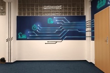 QUENTOR - offices mural design.