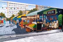 Mural - Tržnice Praha Háje