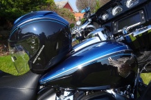 Airbrush a lakování helmy k motorce Harley-Davidson limited.