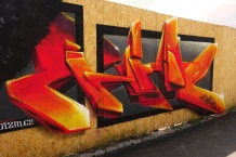 realistická graffiti malba sprejem na zakázku v exteriéru